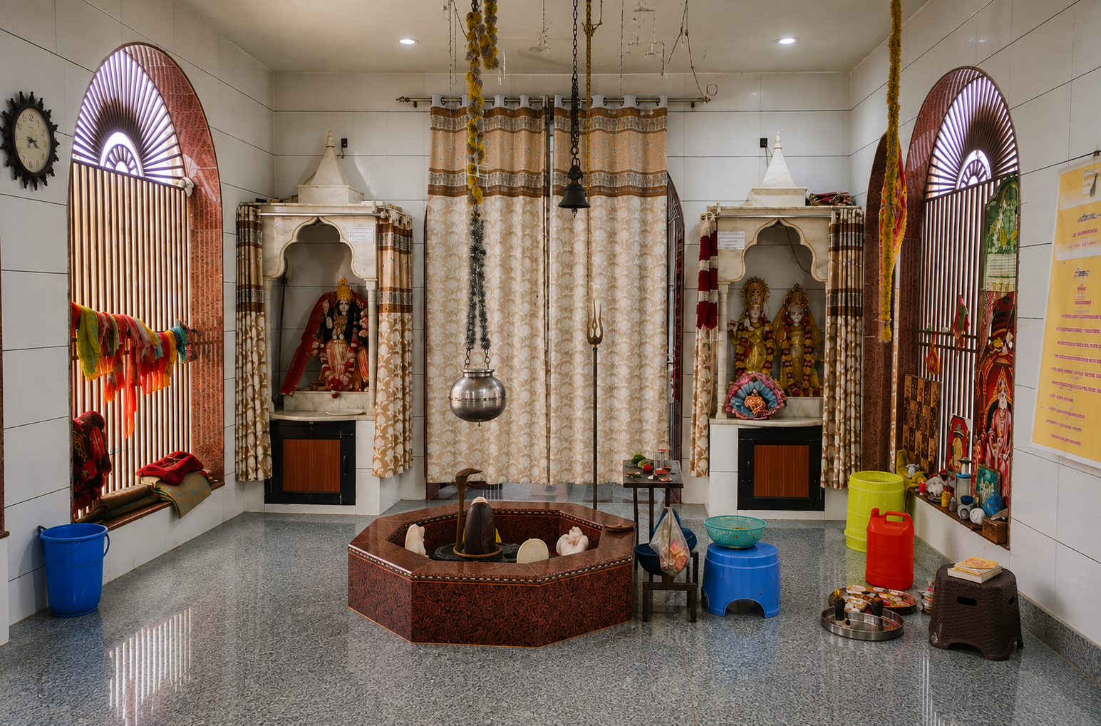 Religious function and temple area at Maharaja Aggarsain Dharamshala